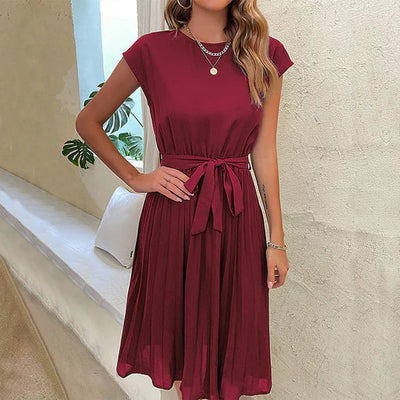 Eva - marinefaltenkleid in a-linie