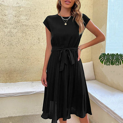 Eva - marinefaltenkleid in a-linie