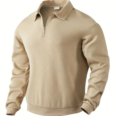 Adolphe – Eleganter Herrenpullover mit Reißverschlusskragen