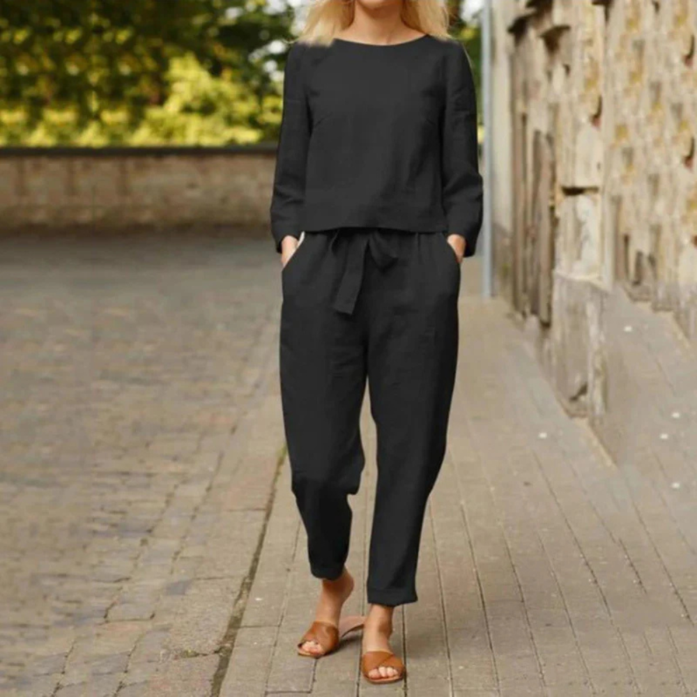Agnes – Zweiteiliges Leinen-Set
