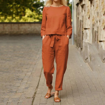 Agnes – Zweiteiliges Leinen-Set