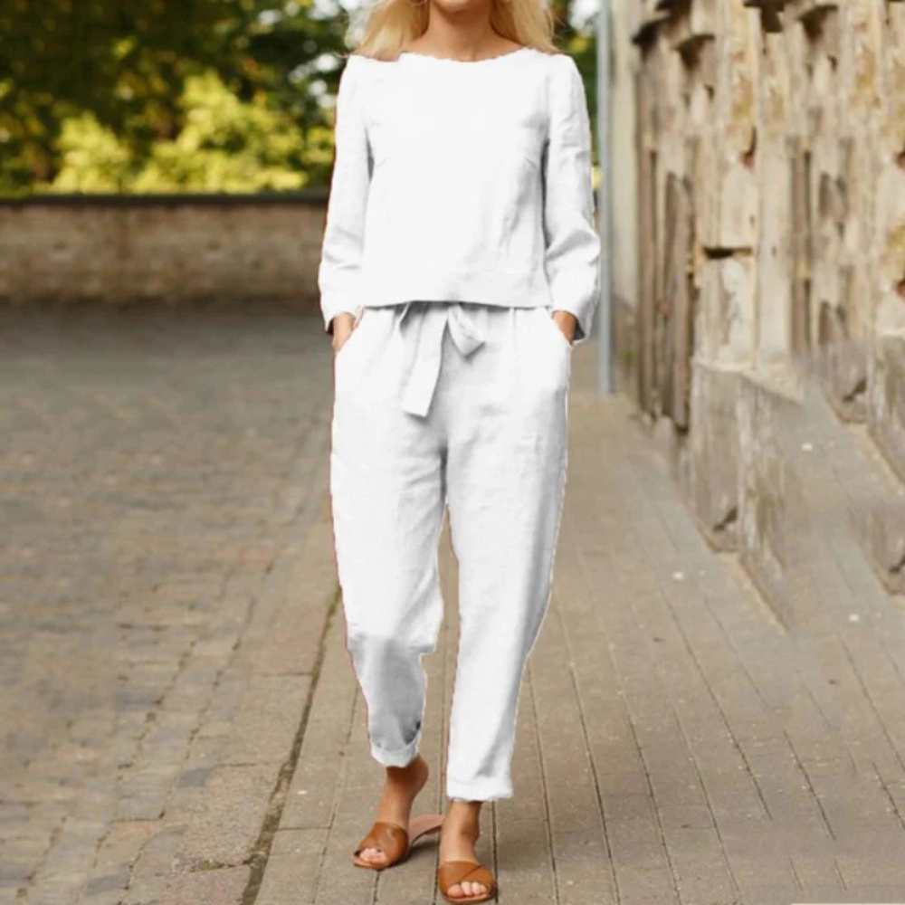 Agnes – Zweiteiliges Leinen-Set
