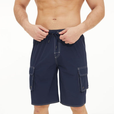 Adam – Klassische Herren-Shorts in Einfarbig für den Strand