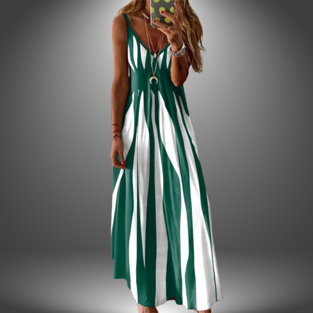Adelina© | Handgefertigtes lässiges langes Kleid