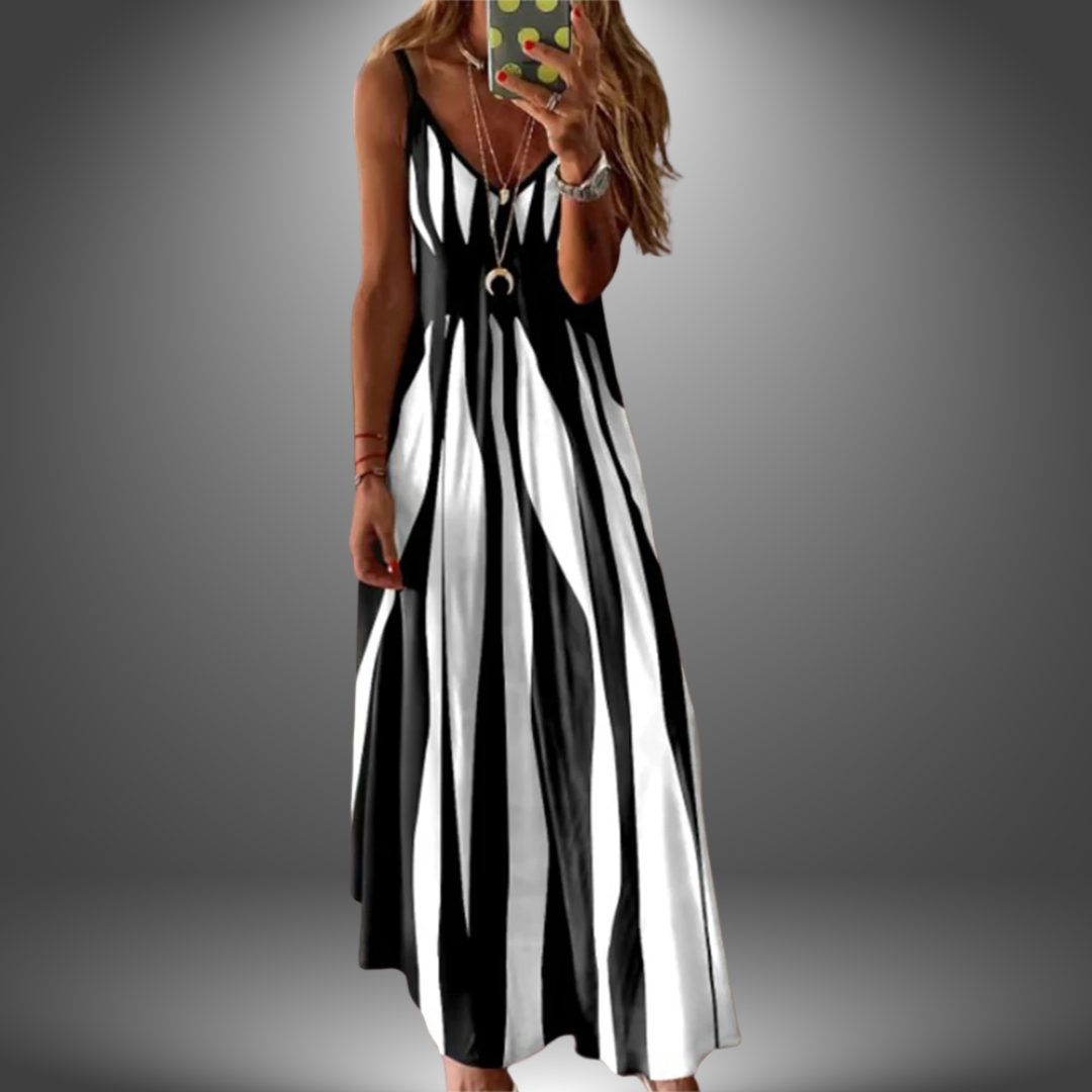 Adelina© | Handgefertigtes lässiges langes Kleid