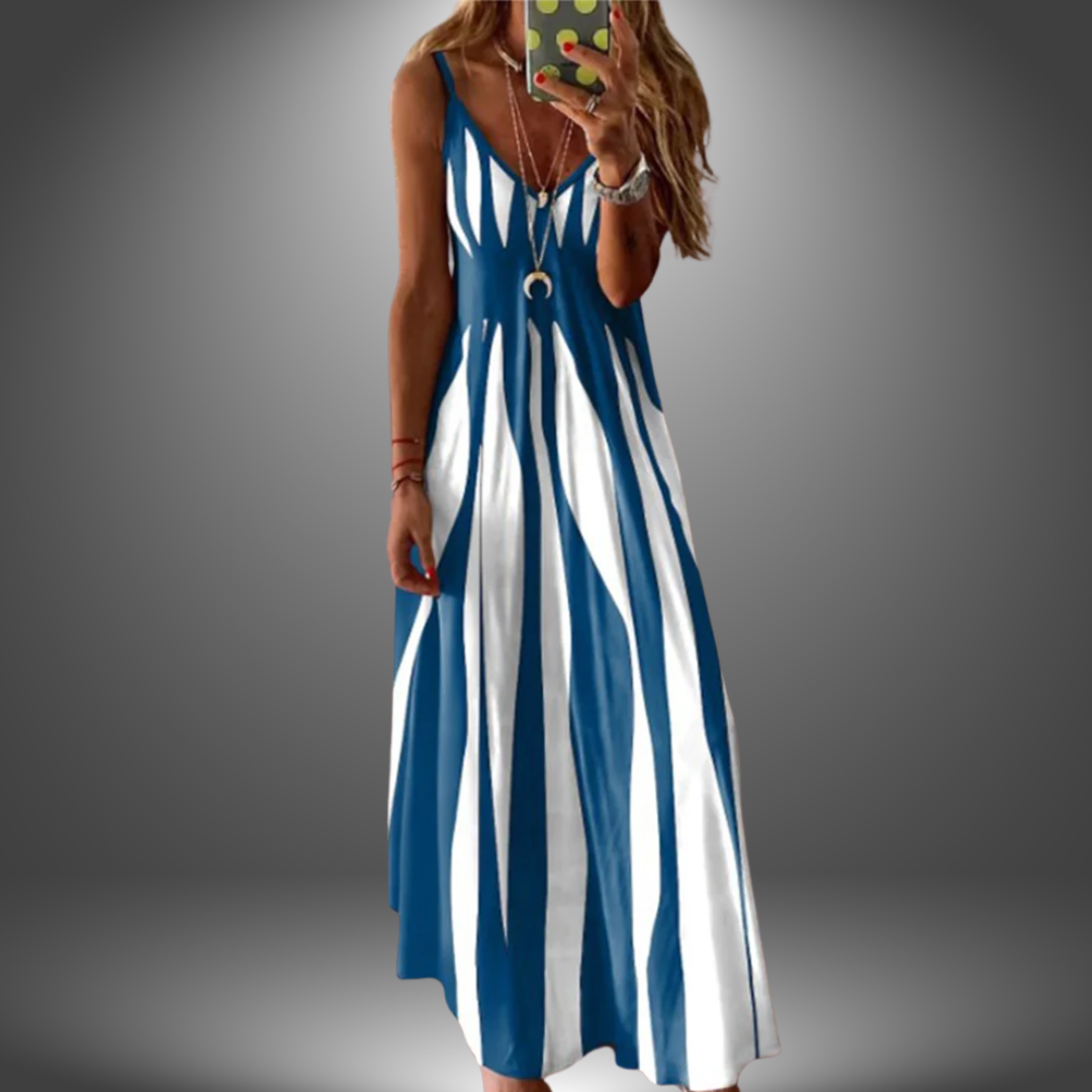 Adelina© | Handgefertigtes lässiges langes Kleid