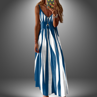Adelina© | Handgefertigtes lässiges langes Kleid