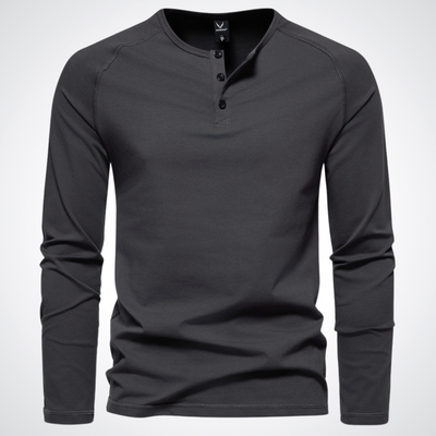 Gabriel - exklusives herren-t-shirt mit knopfverschluss