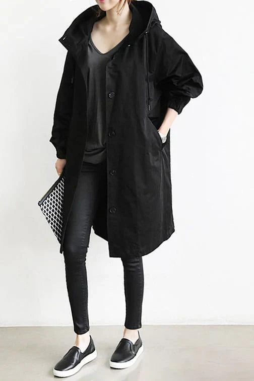 Wasserdichter trenchcoat mit kapuze Helena