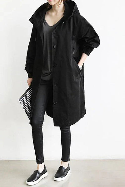 Wasserdichter trenchcoat mit kapuze Helena