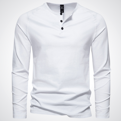Gabriel - exklusives herren-t-shirt mit knopfverschluss