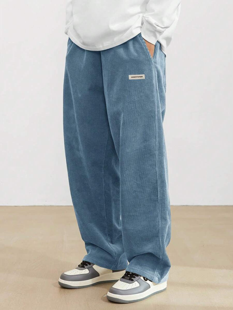 Albert – Lässige Weite Hose mit Drapierung für Herbst und Winter