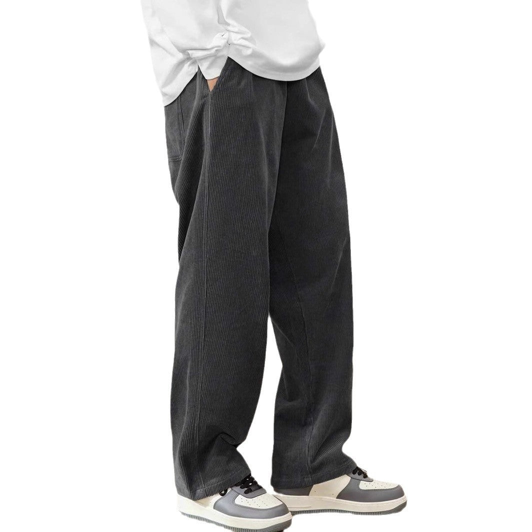 Albert – Lässige Weite Hose mit Drapierung für Herbst und Winter