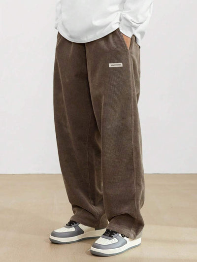 Albert – Lässige Weite Hose mit Drapierung für Herbst und Winter
