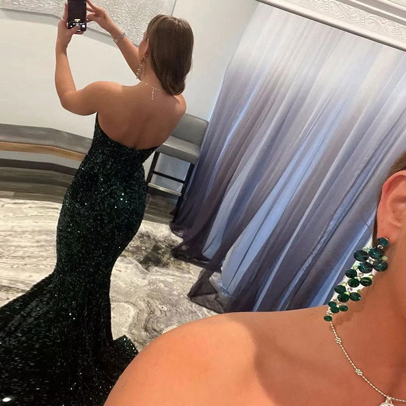 Adele – Funkelndes Abendkleid für Frauen mit sexy langen Promi-Partykleidern