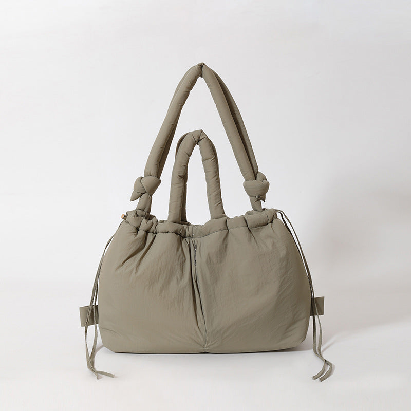 Leah – Leichte Schultertasche mit großem Fassungsvermögen aus Baumwolle