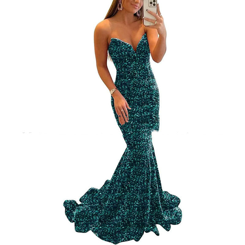 Adele – Funkelndes Abendkleid für Frauen mit sexy langen Promi-Partykleidern