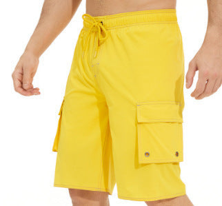 Adam – Klassische Herren-Shorts in Einfarbig für den Strand