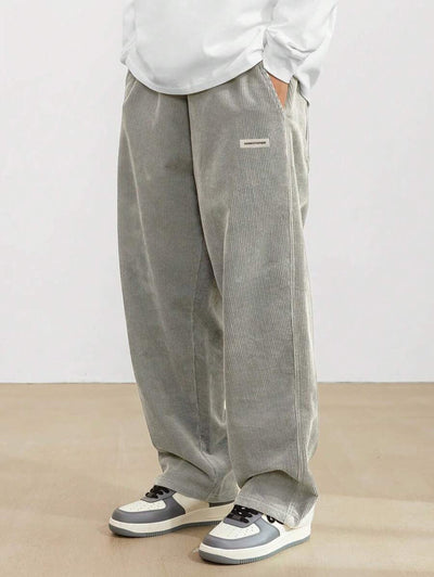 Albert – Lässige Weite Hose mit Drapierung für Herbst und Winter