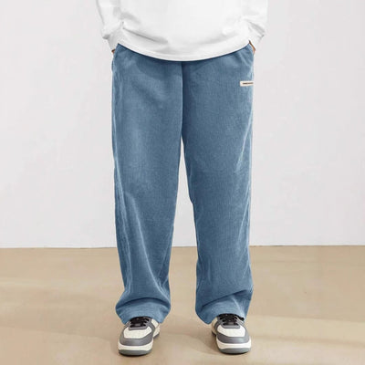 Albert – Lässige Weite Hose mit Drapierung für Herbst und Winter