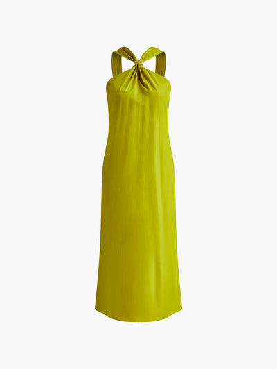 Hanna - Langes Kleid mit geteiltem Kreuzhalter