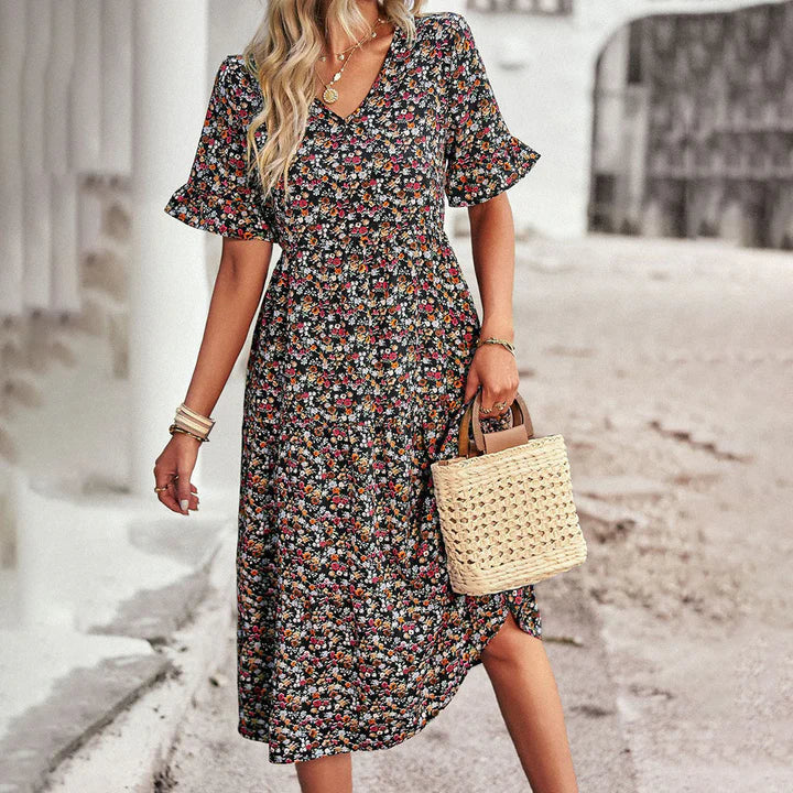 Lena - blumen sommerkleid