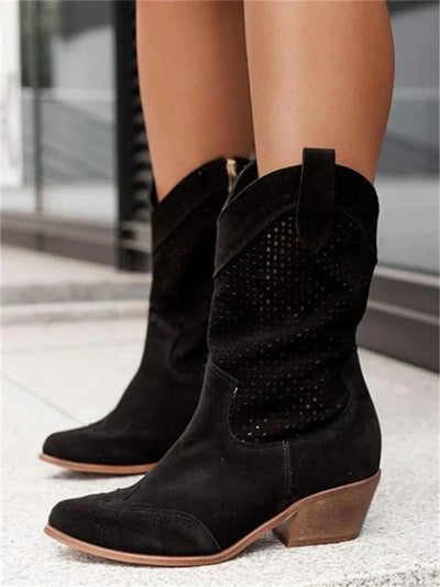 Jessica - weiße cowboystiefel für damen