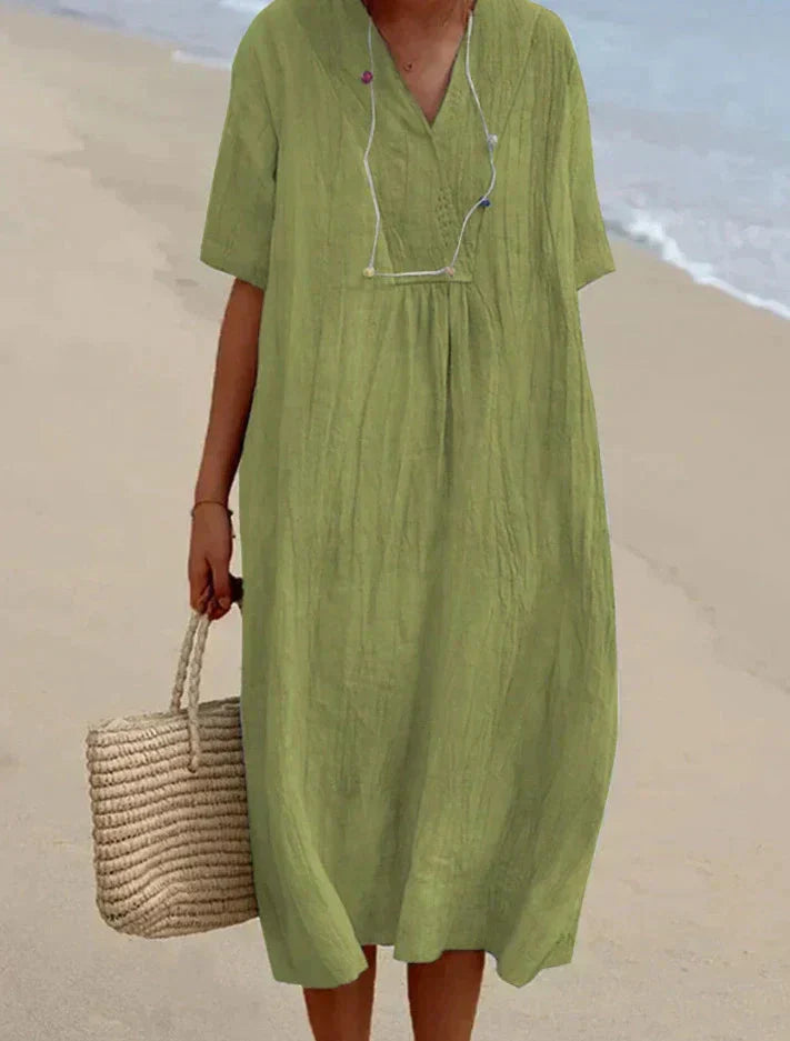 Luftiges sommerkleid im boho-stil - leichtigkeit & komfort