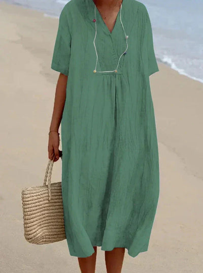 Luftiges sommerkleid im boho-stil - leichtigkeit & komfort