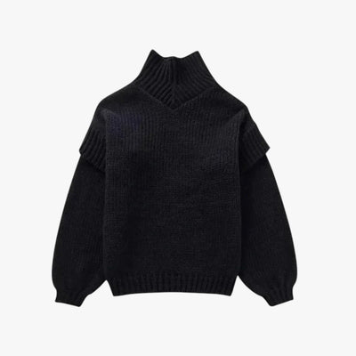 Zulima - übergroßen Rollkragenpullover für Damen