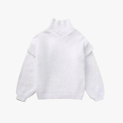 Zulima - übergroßen Rollkragenpullover für Damen