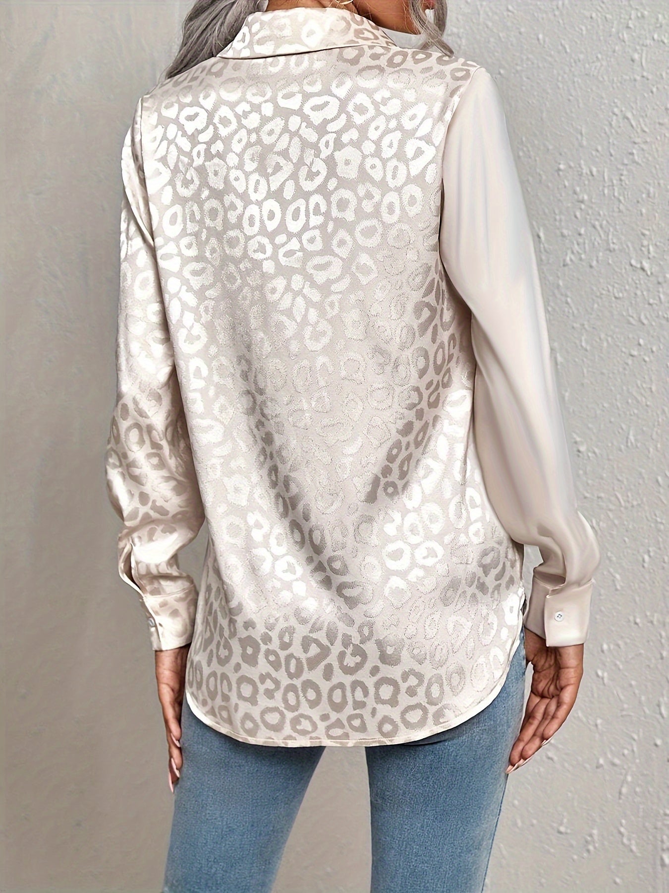 Aleasha | Elegante Leopardenbluse Damen