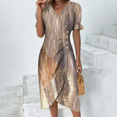 Amalia - schickes midi-wickelkleid für damen. pure eleganz