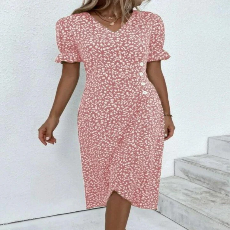 Amalia - schickes midi-wickelkleid für damen. pure eleganz