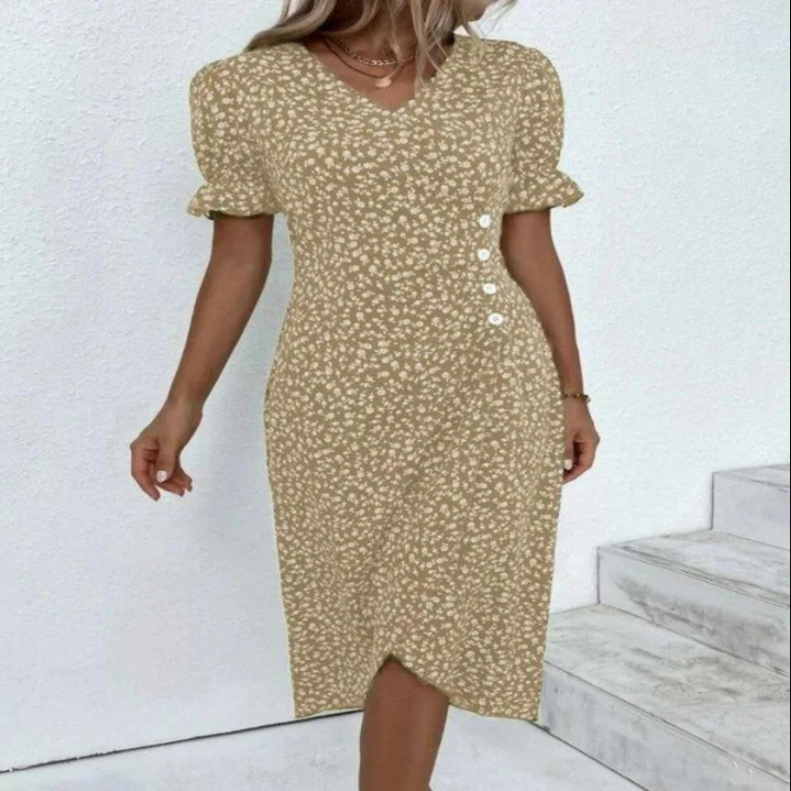 Amalia - schickes midi-wickelkleid für damen. pure eleganz