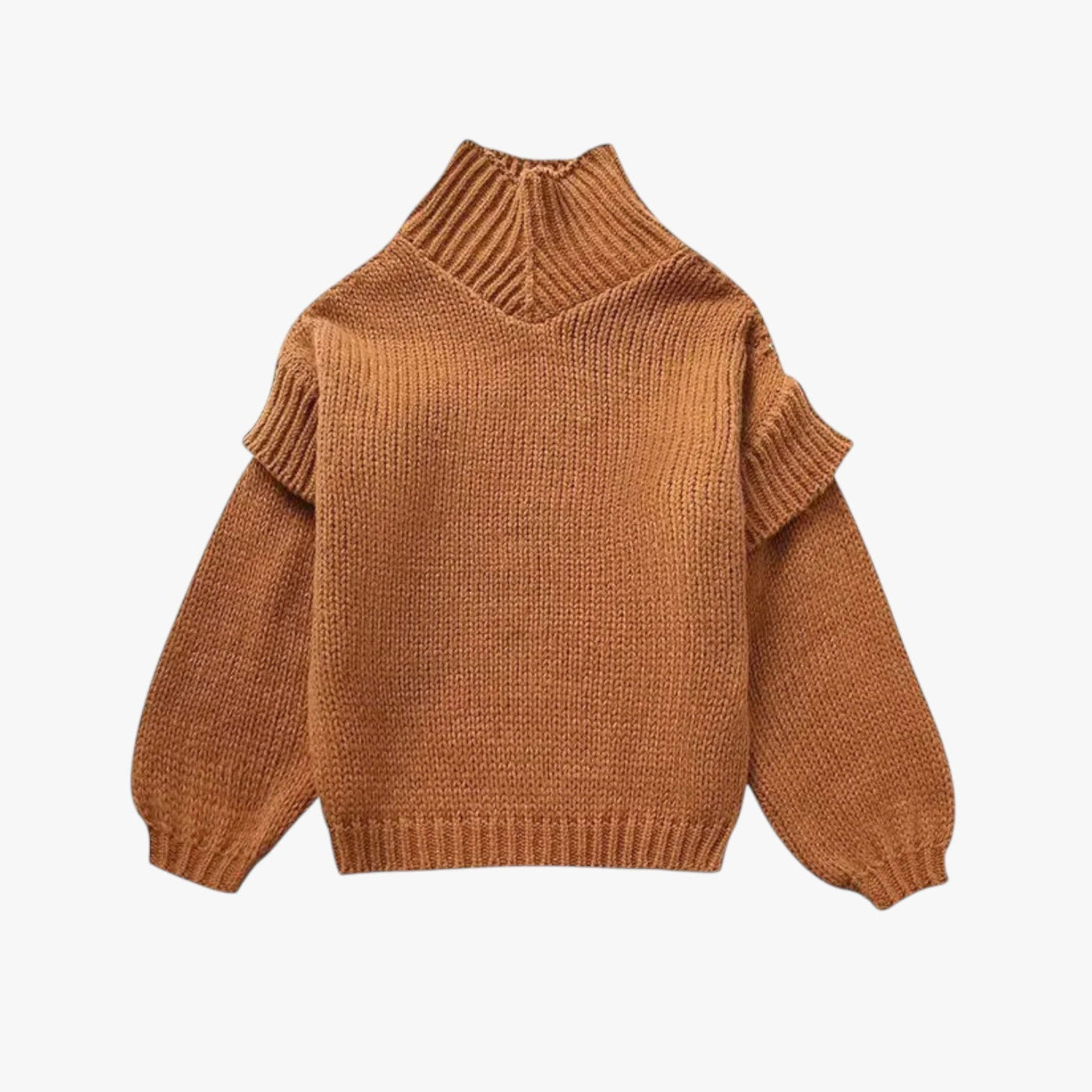 Zulima - übergroßen Rollkragenpullover für Damen