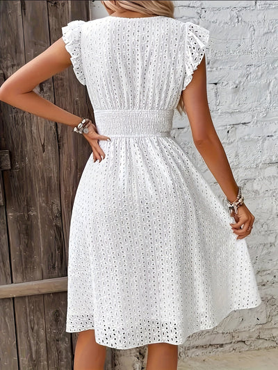 Albertyne | Boho Midikleid mit Rüschen