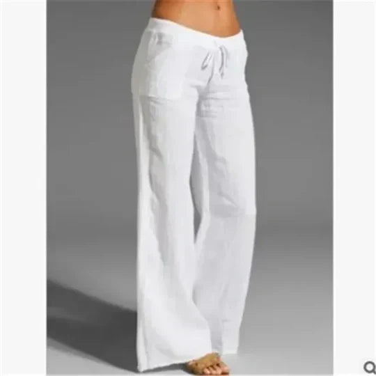 Weiße leinenhose - Anna