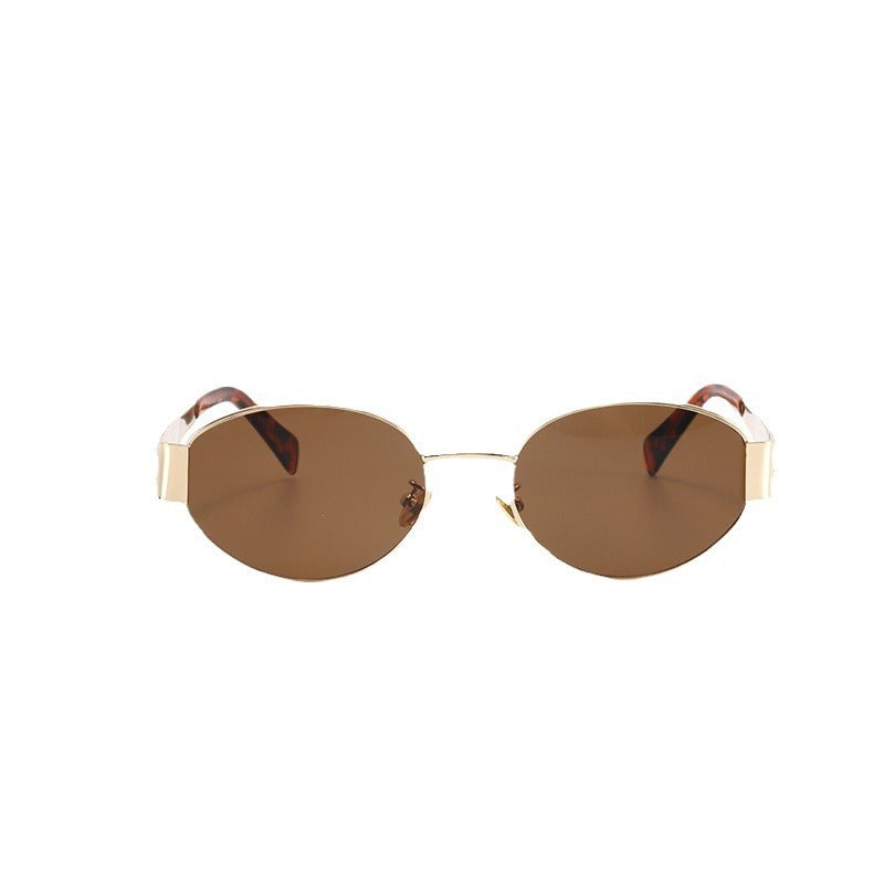 Zoe – Personalisierte Retro-Ovalrahmen-Sonnenbrille