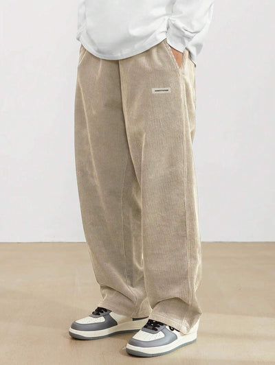 Albert – Lässige Weite Hose mit Drapierung für Herbst und Winter