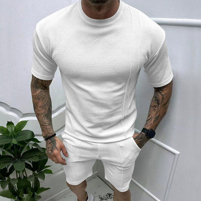 Aaron – Kurzärmeliges Sportanzug-Set für Herren
