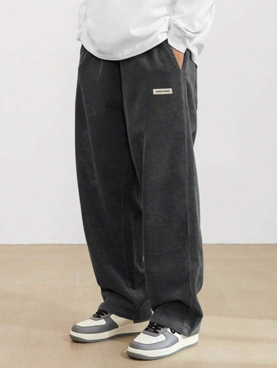 Albert – Lässige Weite Hose mit Drapierung für Herbst und Winter