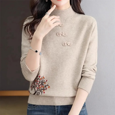 Luella | Damen Brauner Rollkragenpullover | Strick