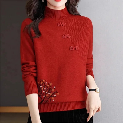 Luella | Damen Brauner Rollkragenpullover | Strick