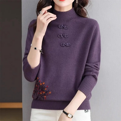 Luella | Damen Brauner Rollkragenpullover | Strick