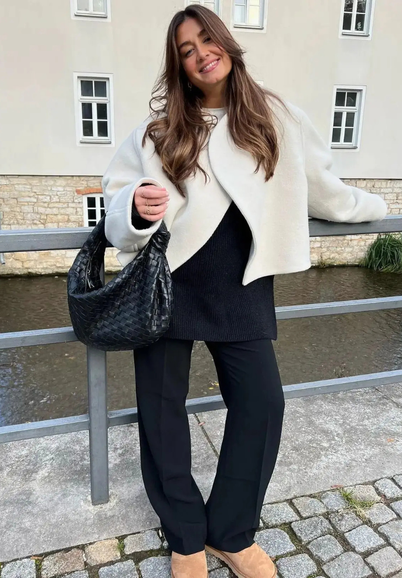 Koleen | Damen Kurze Jacken | Schwarze
