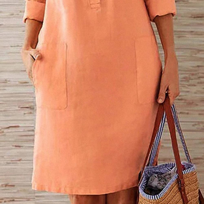 Adella | Langarm Shirtkleid | Mini