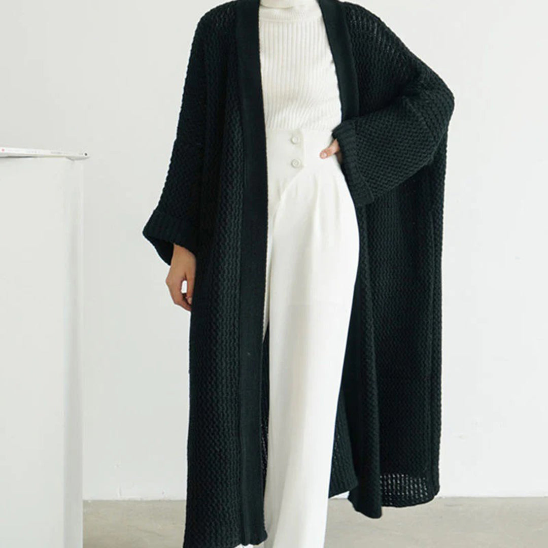 Koraline | Damen Lange Weste | Strick