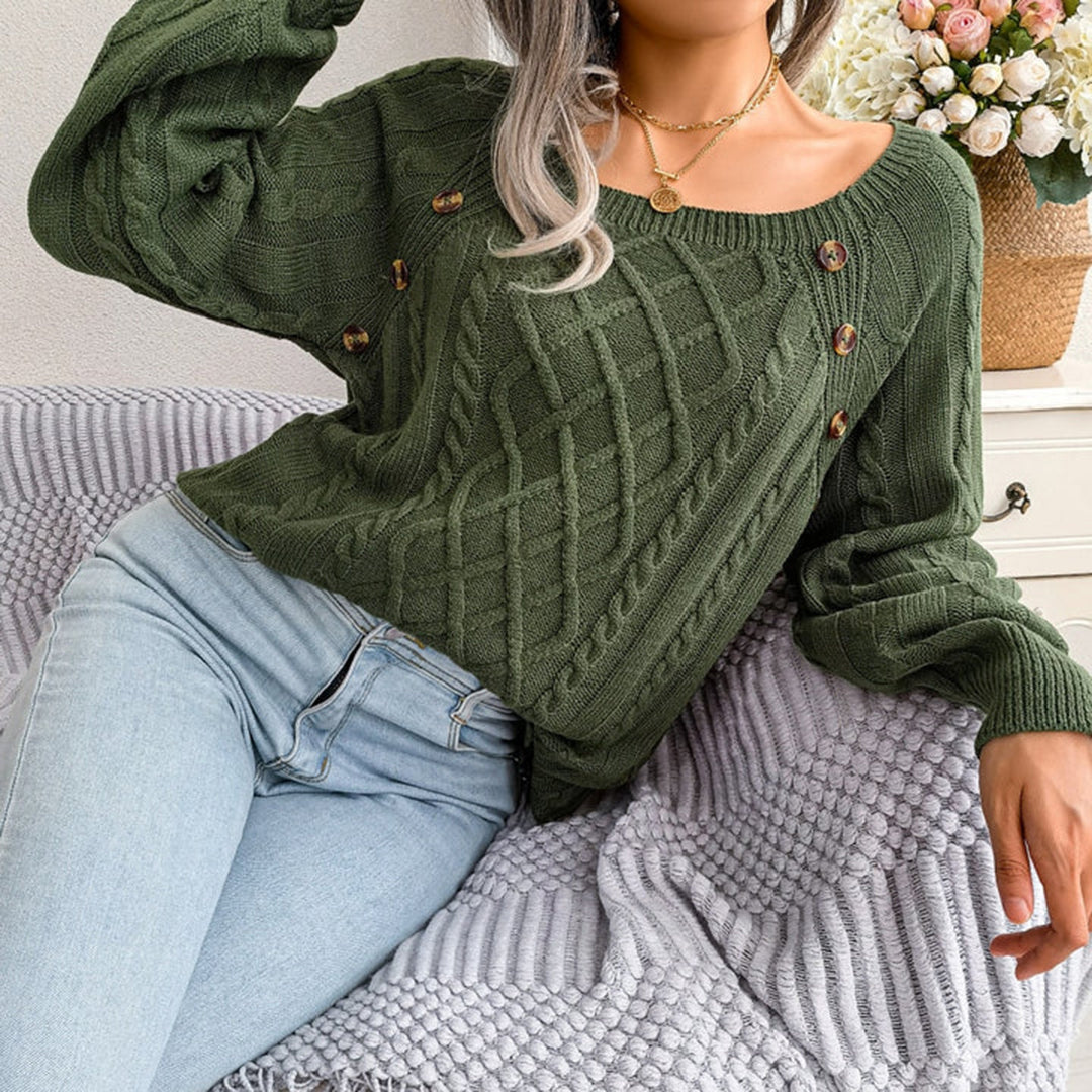 Jollie | Damen Pullover Stricken | Schwarzer