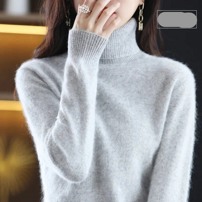 Josie | Damen Schwarz Rollkragenpullover | Strick